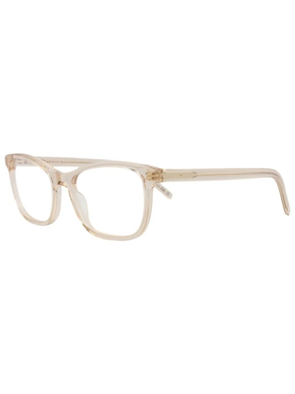 New Saint Laurent Women's Eyeglasses Cat Eye Recycled Acetate Frame Nude Nude